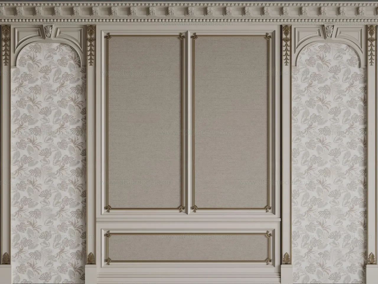 Headboard for Bed 3D Models – 3DSKY – 094 – CORONA Render