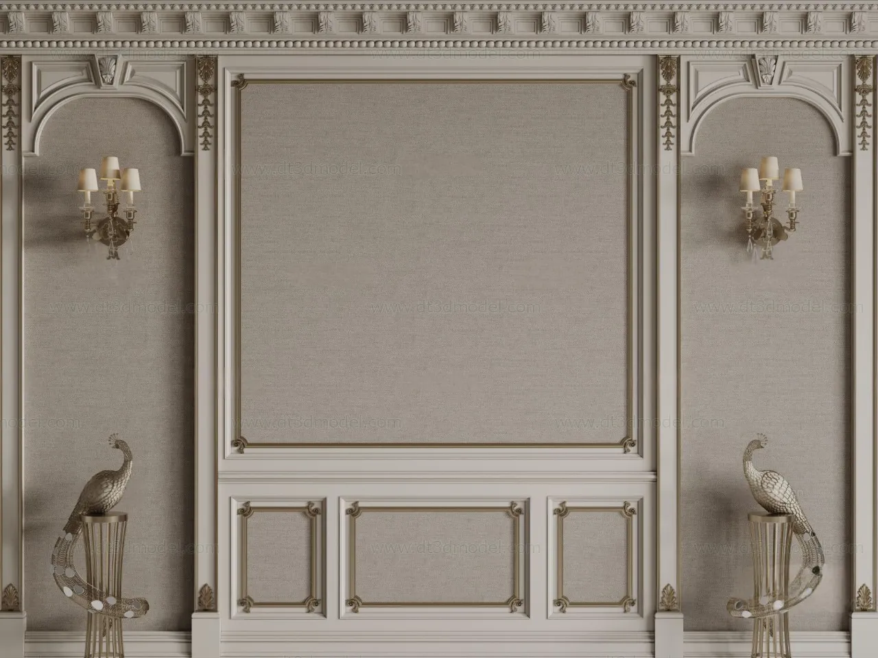 Headboard for Bed 3D Models – 3DSKY – 095 – CORONA Render