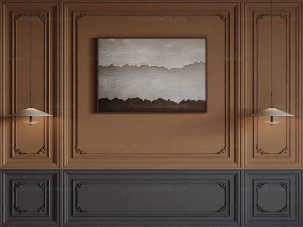 Headboard for Bed 3D Models – 3DSKY – 097 – CORONA Render