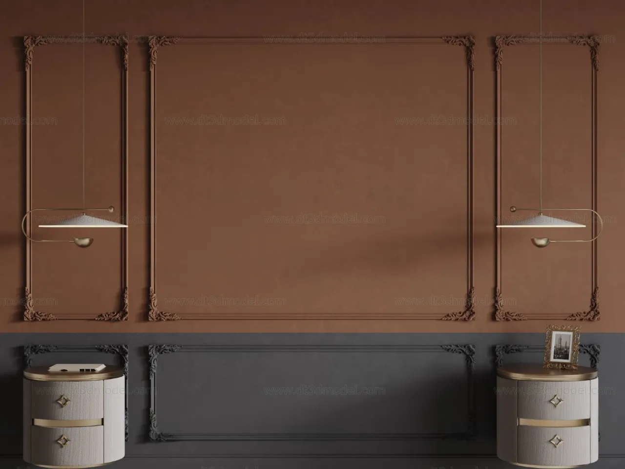 Headboard for Bed 3D Models – 3DSKY – 098 – CORONA Render