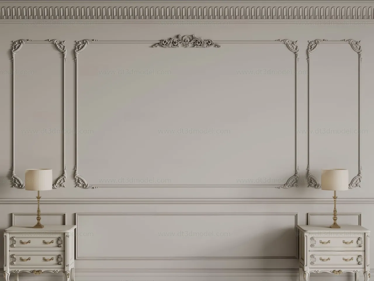 Headboard for Bed 3D Models – 3DSKY – 100 – CORONA Render