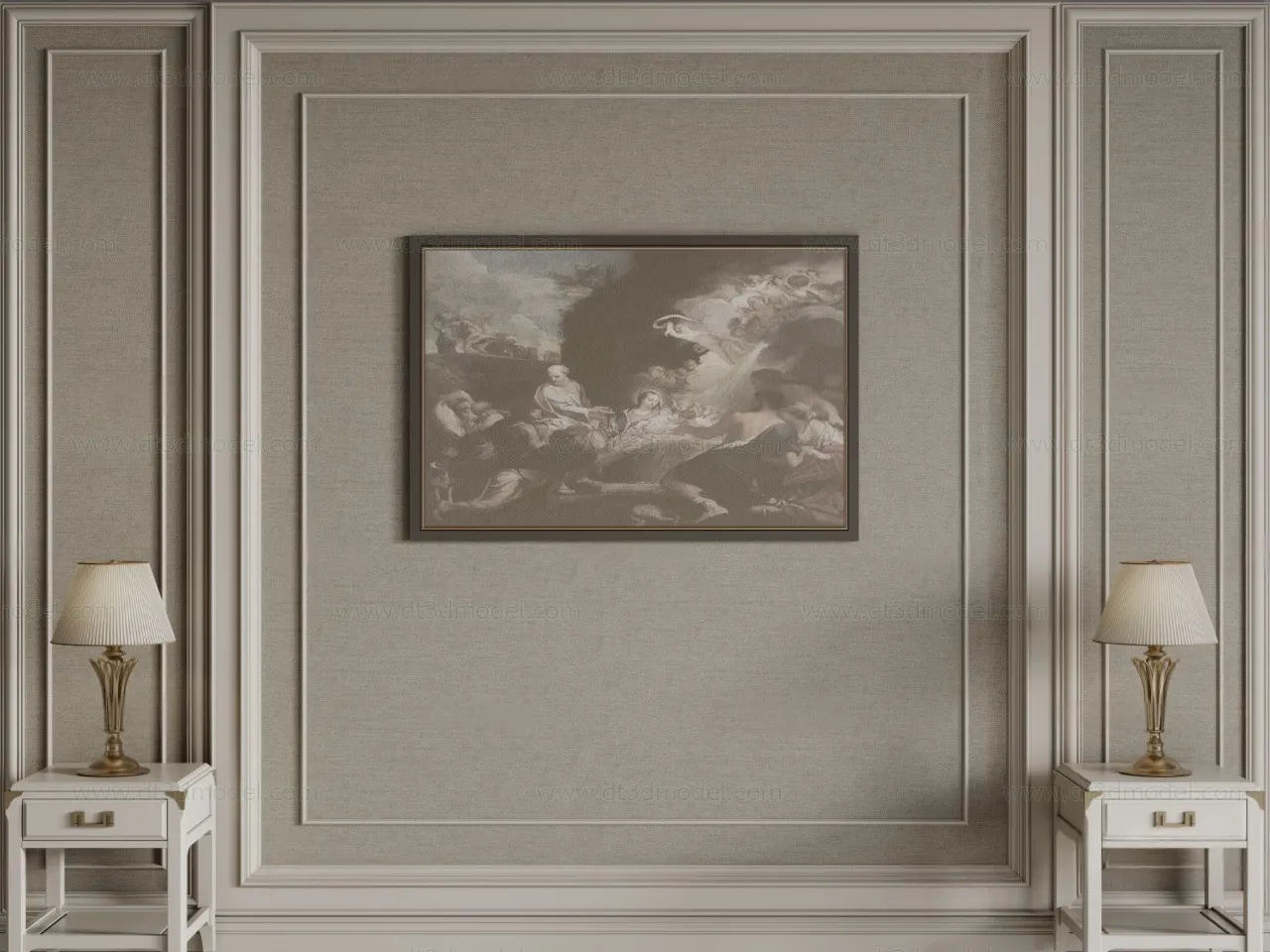 Headboard for Bed 3D Models – 3DSKY – 103 – CORONA Render