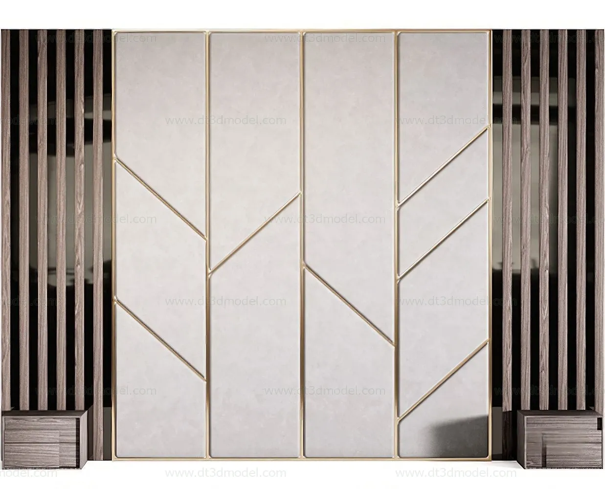 Headboard for Bed 3D Models – 3DSKY – 107 – CORONA Render