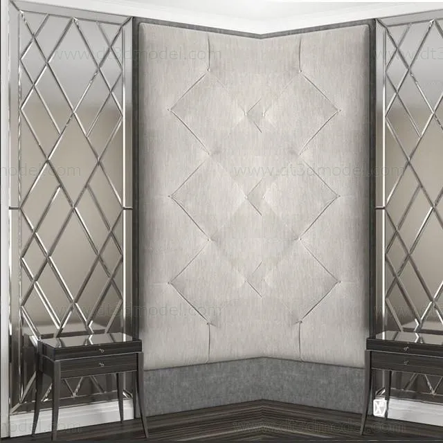 Headboard for Bed 3D Models – 3DSKY – 108 – VRAY Render