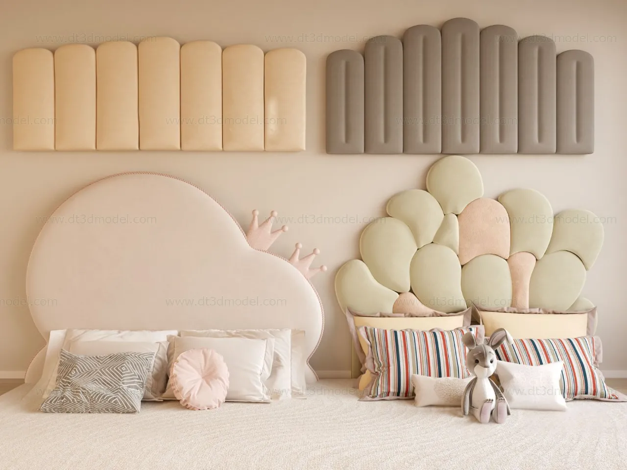 Headboard for Bed 3D Models – 3DSKY – 112 – VRAY Render