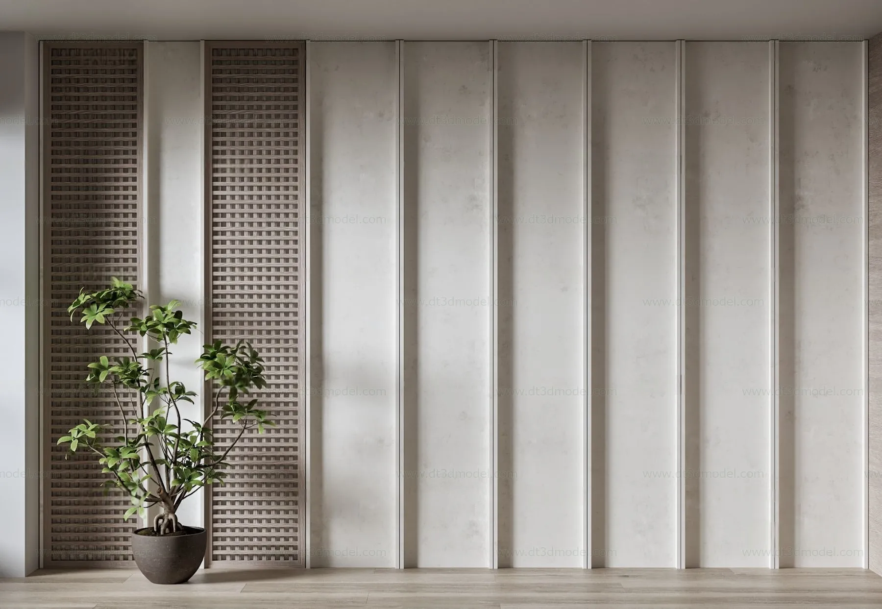 Headboard for Bed 3D Models – 3DSKY – 113 – VRAY Render