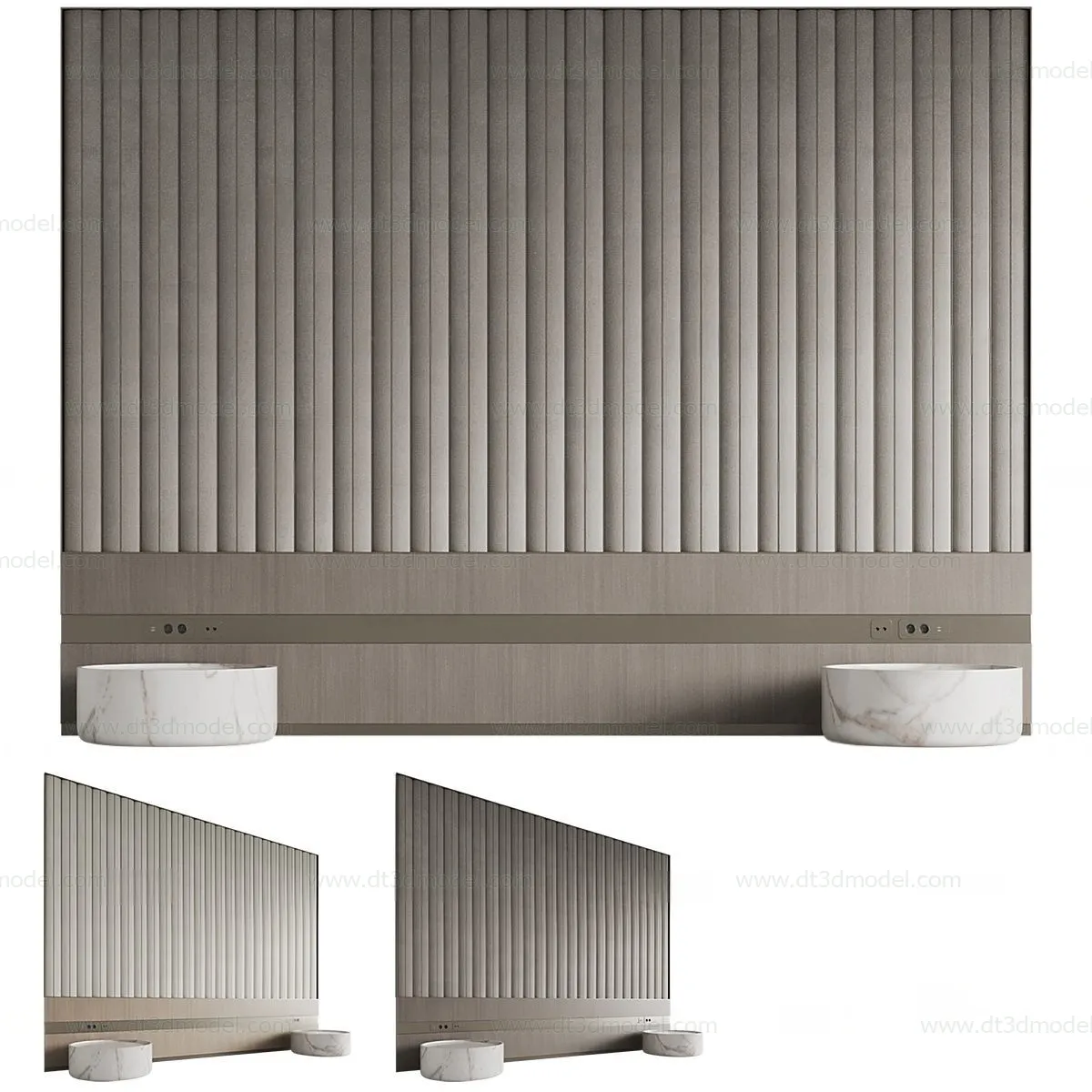 Headboard for Bed 3D Models – 3DSKY – 116 – VRAY Render