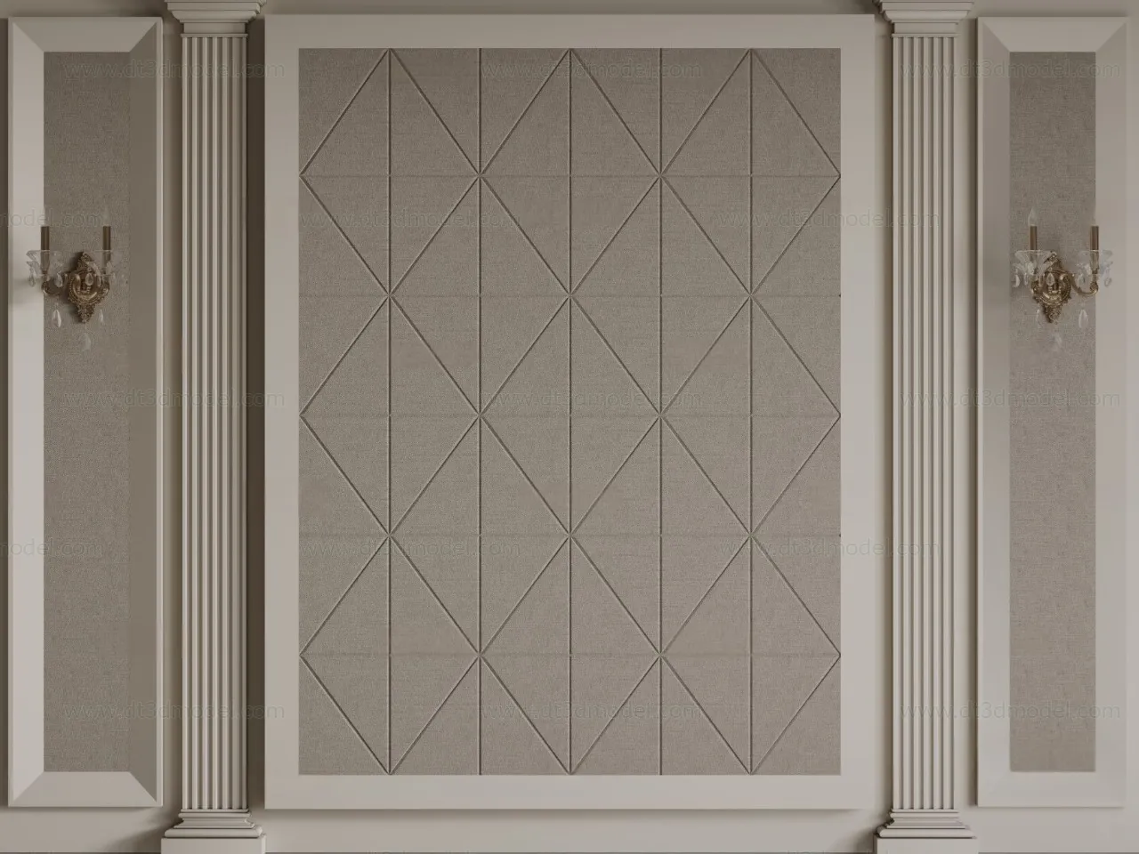 Headboard for Bed 3D Models – 3DSKY – 117 – CORONA Render