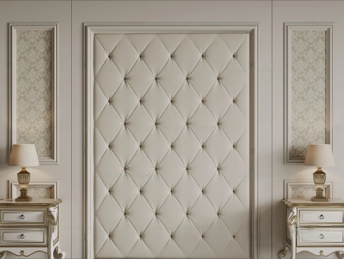 Headboard for Bed 3D Models – 3DSKY – 119 – CORONA Render