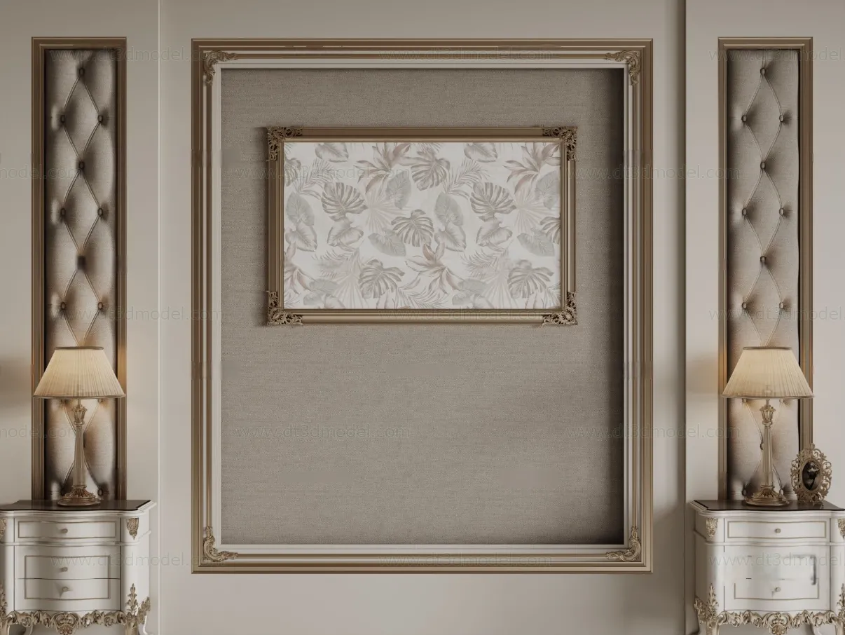 Headboard for Bed 3D Models – 3DSKY – 121 – CORONA Render