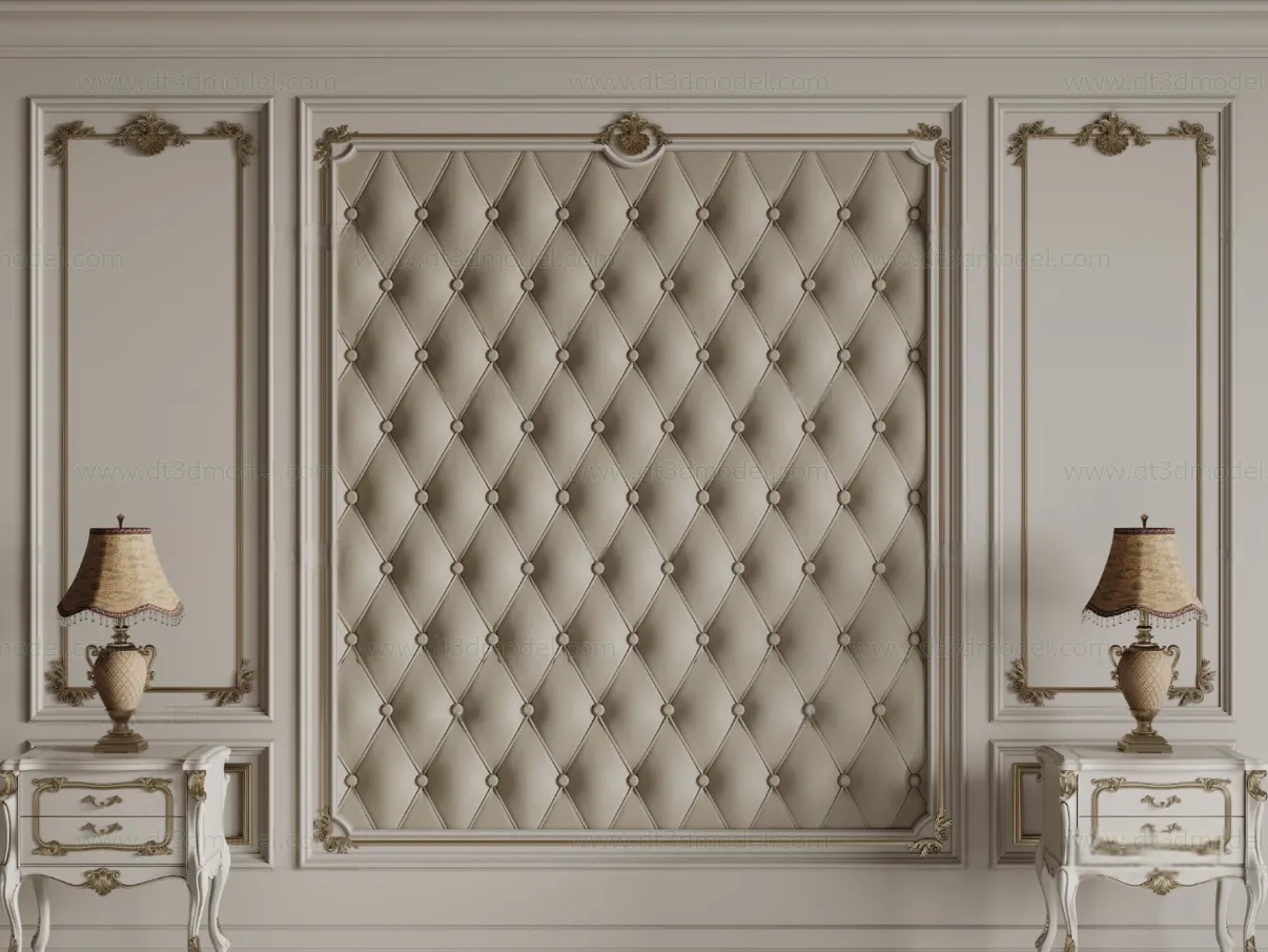 Headboard for Bed 3D Models – 3DSKY – 122 – CORONA Render