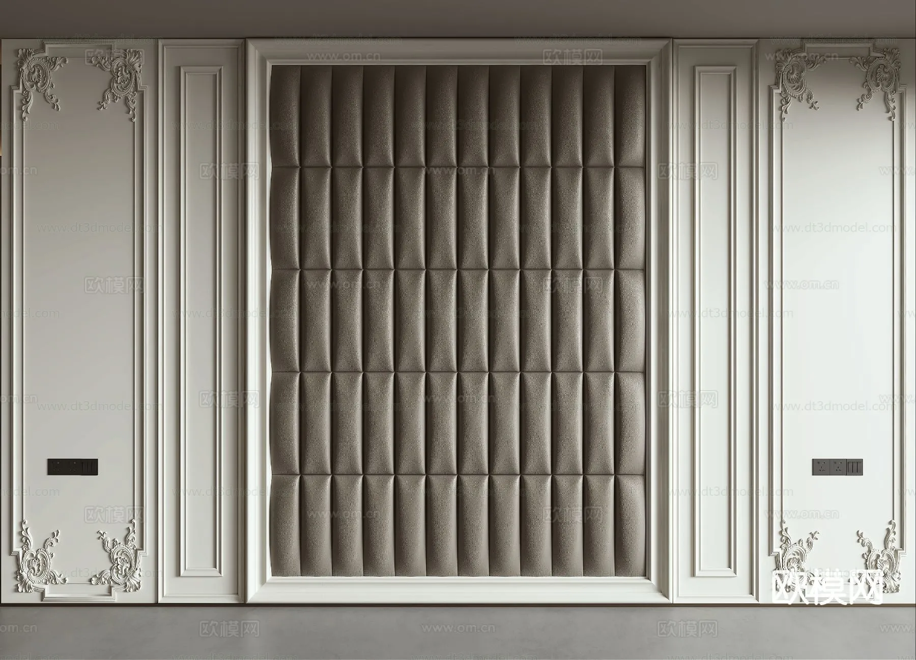 Headboard for Bed 3D Models – 3DSKY – 125 – VRAY Render