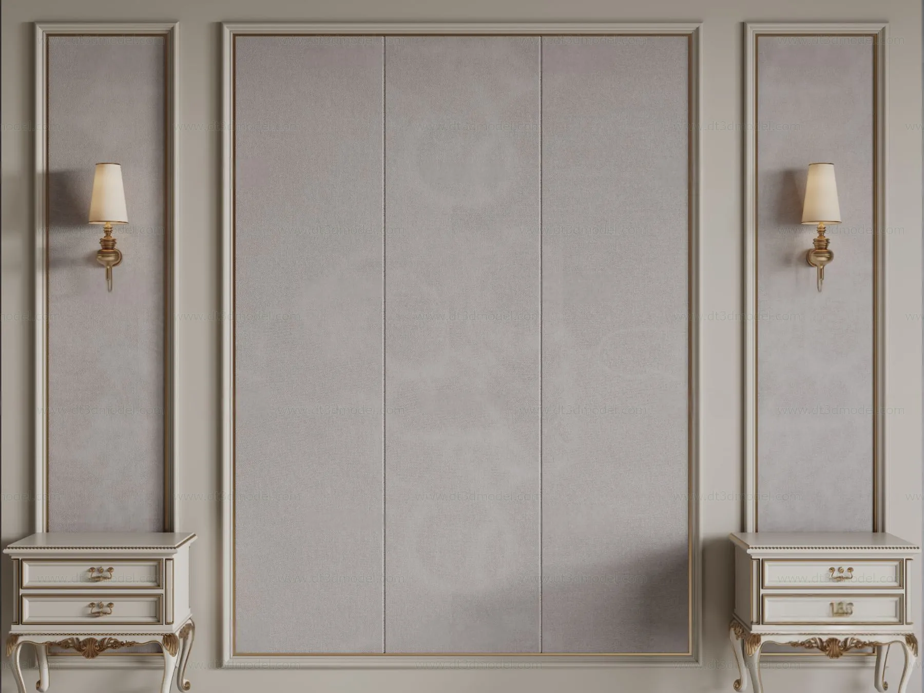 Headboard for Bed 3D Models – 3DSKY – 137 – CORONA Render