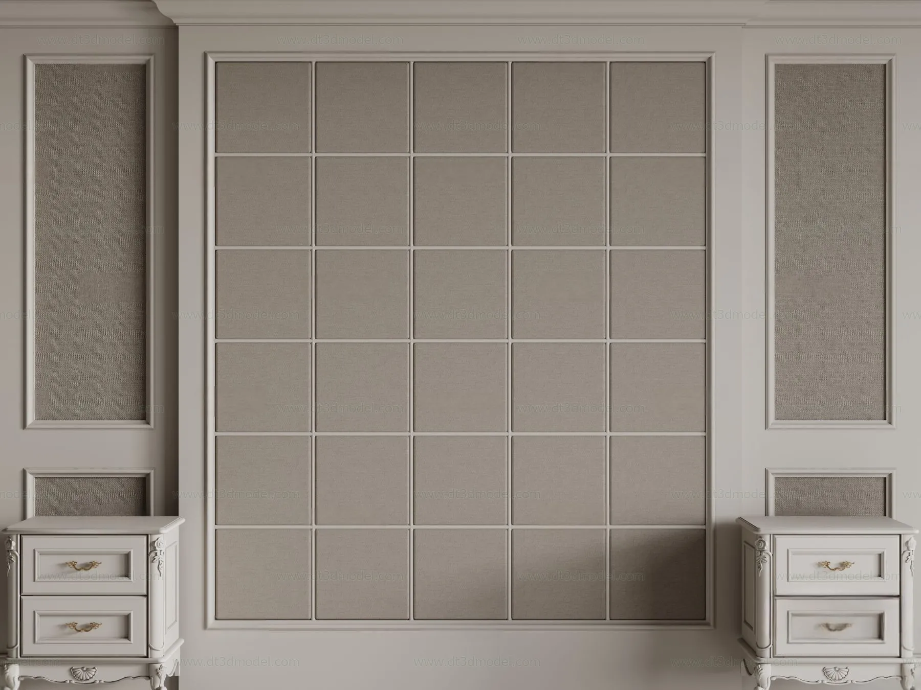 Headboard for Bed 3D Models – 3DSKY – 138 – CORONA Render