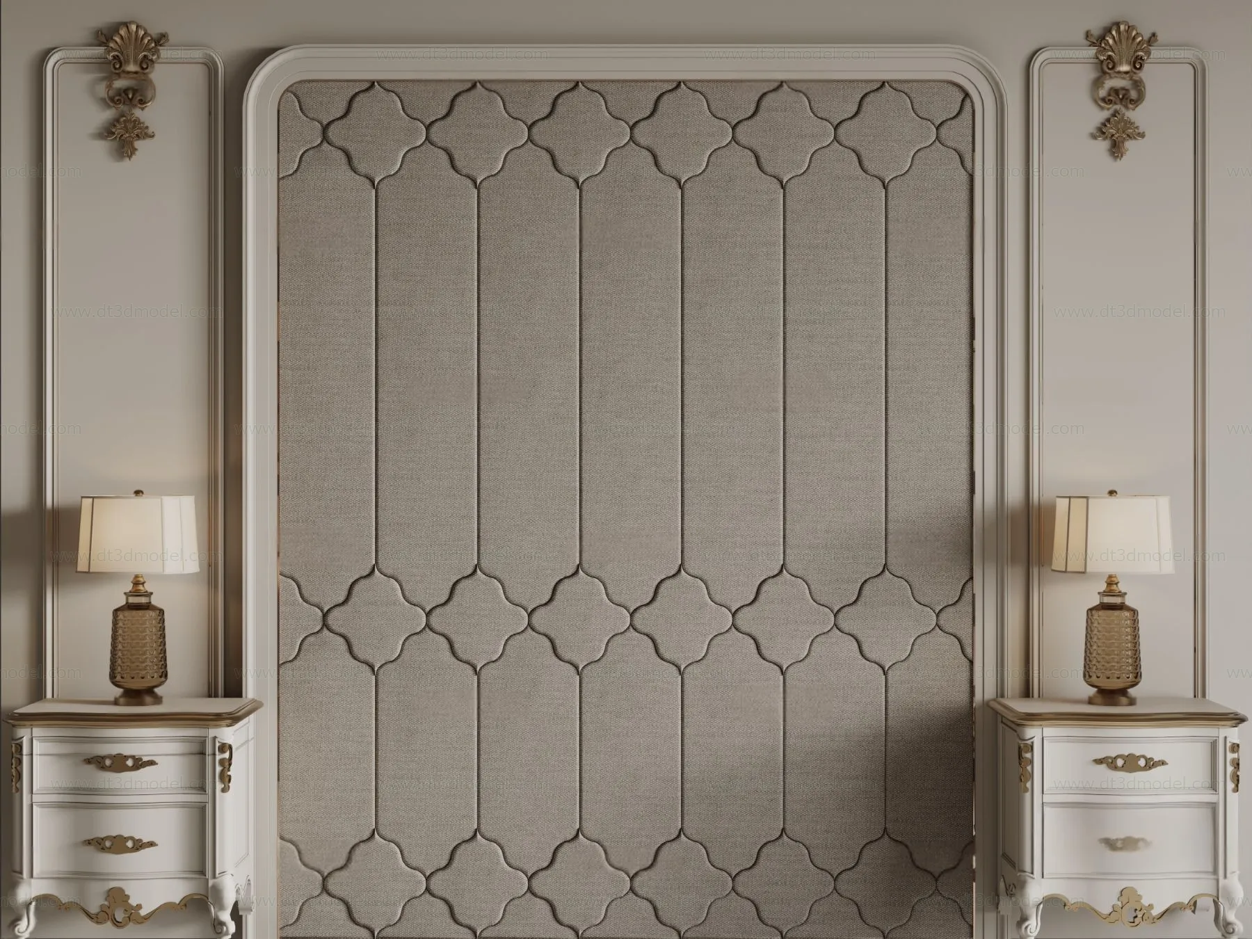 Headboard for Bed 3D Models – 3DSKY – 139 – CORONA Render