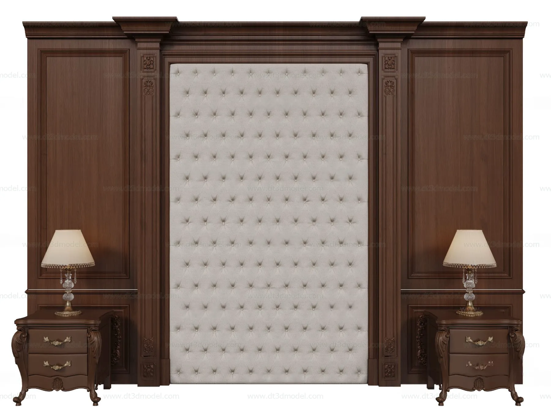 Headboard for Bed 3D Models – 3DSKY – 140 – CORONA Render