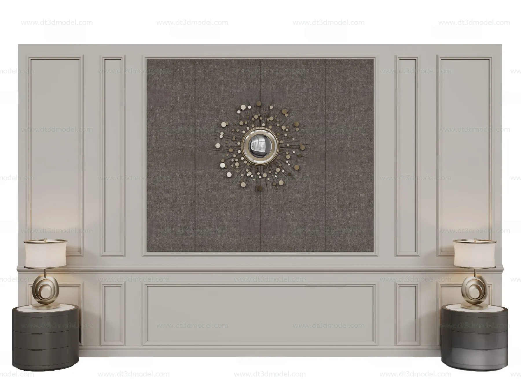 Headboard for Bed 3D Models – 3DSKY – 142 – CORONA Render