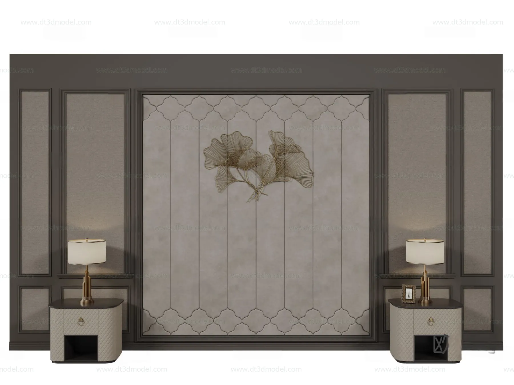 Headboard for Bed 3D Models – 3DSKY – 143 – CORONA Render