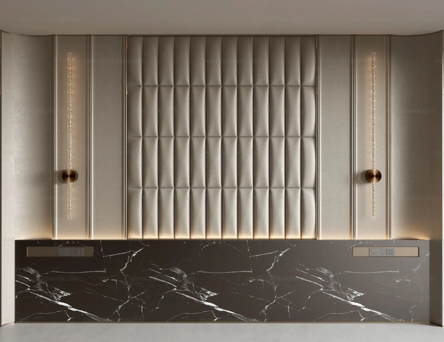 Headboard for Bed 3D Models – 3DSKY – 144 – VRAY Render