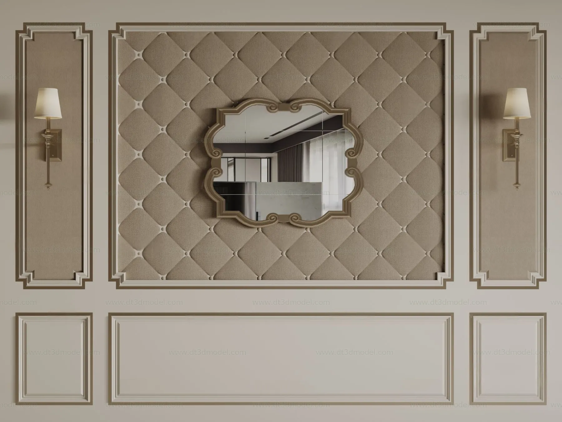 Headboard for Bed 3D Models – 3DSKY – 145 – CORONA Render