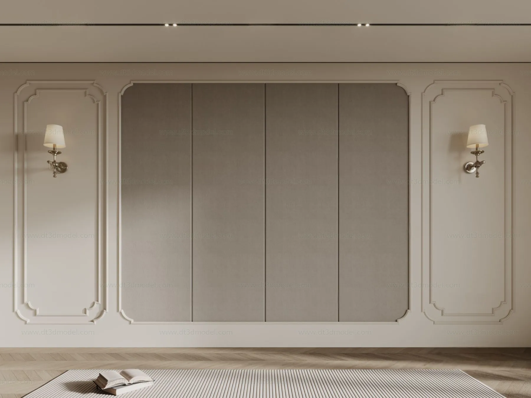 Headboard for Bed 3D Models – 3DSKY – 146 – CORONA Render