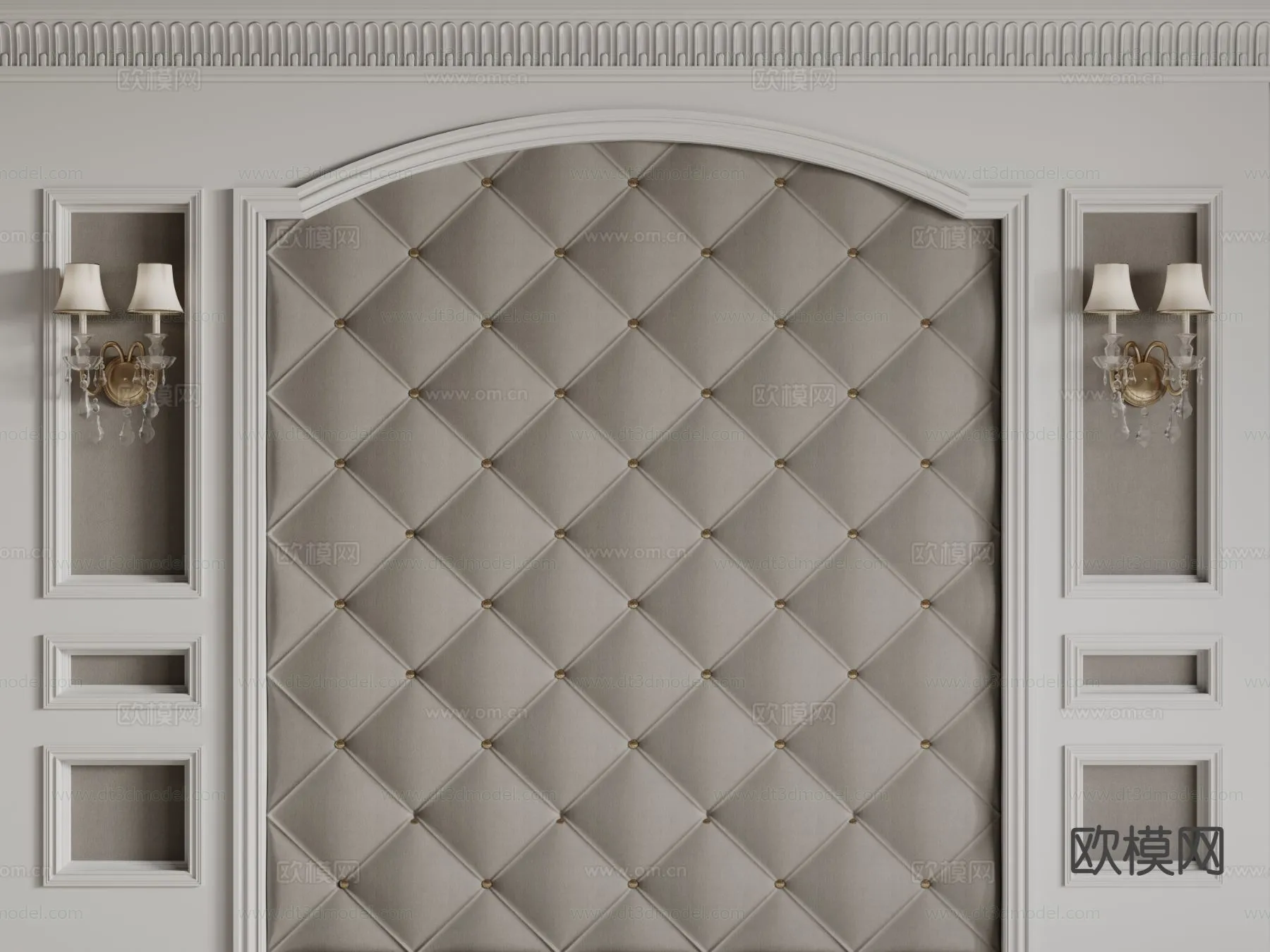 Headboard for Bed 3D Models – 3DSKY – 149 – CORONA Render