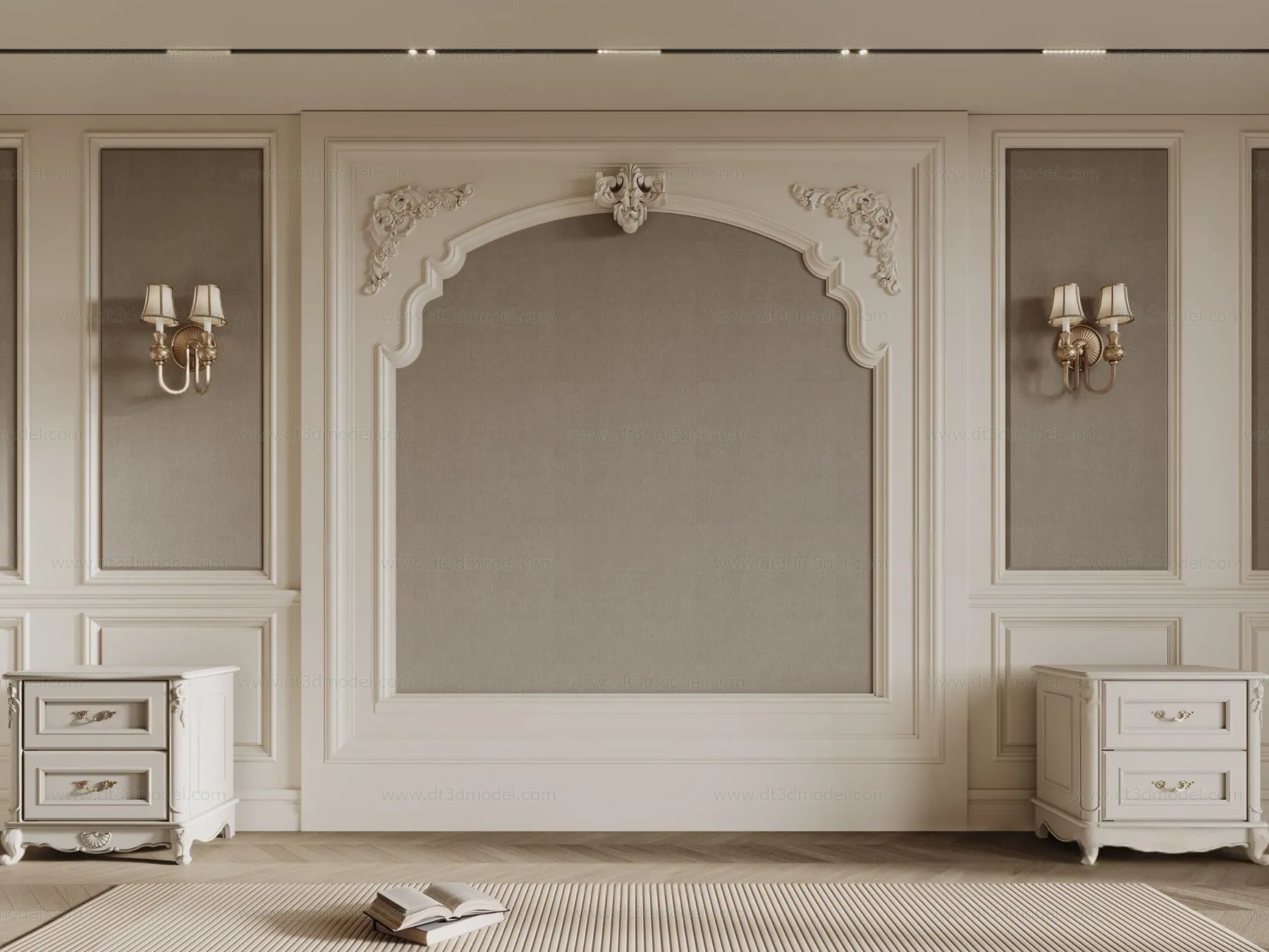 Headboard for Bed 3D Models – 3DSKY – 150 – CORONA Render