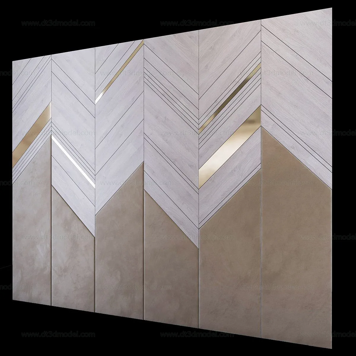 Headboard for Bed 3D Models – 3DSKY – 154 – VRAY Render