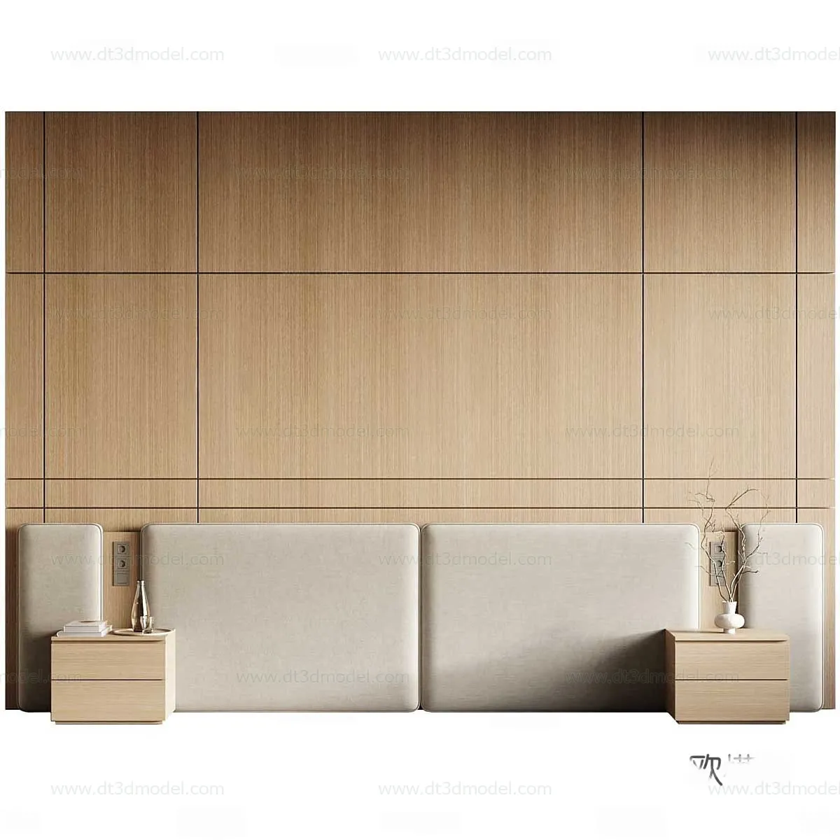 Headboard for Bed 3D Models – 3DSKY – 165 – CORONA Render