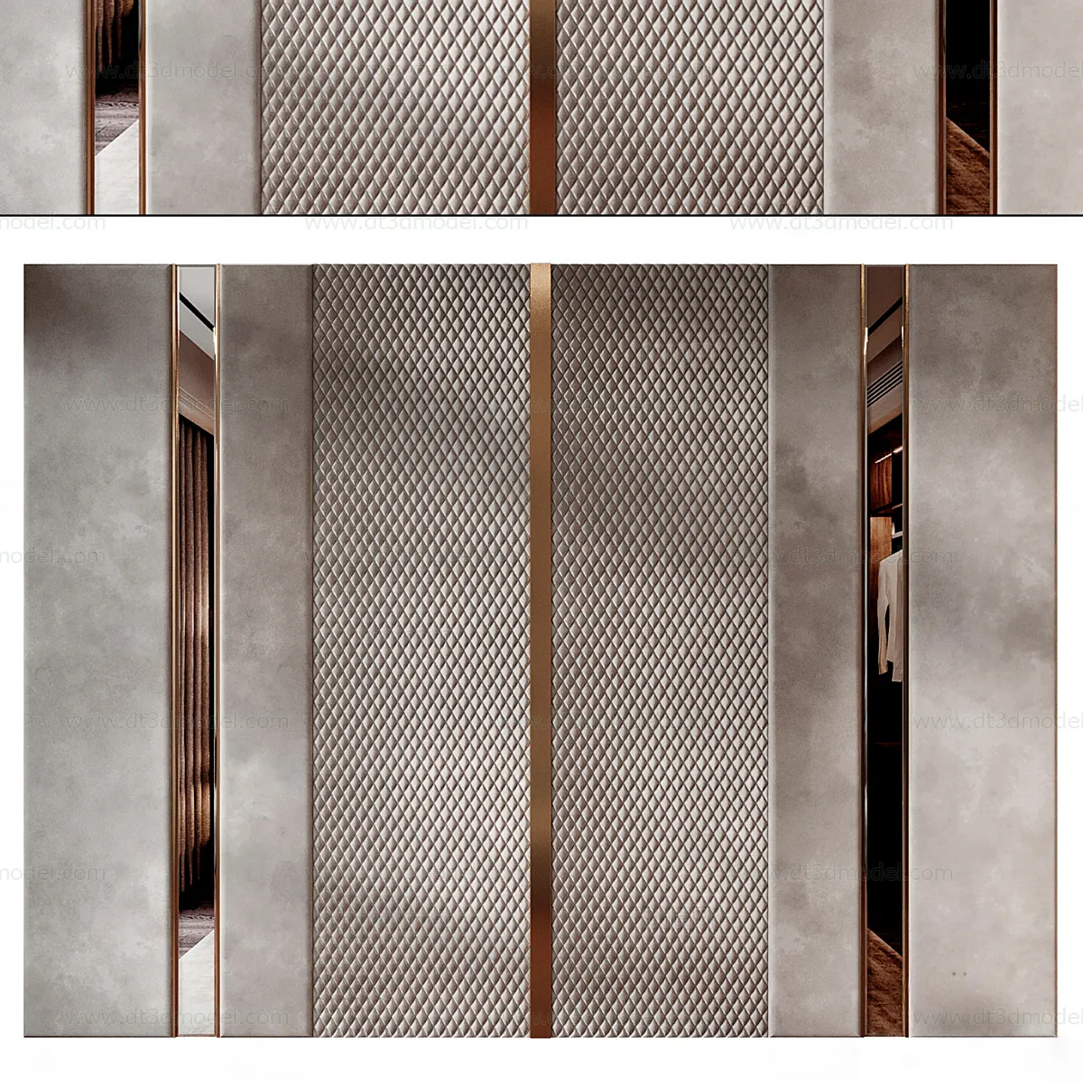 Headboard for Bed 3D Models – 3DSKY – 168 – CORONA Render