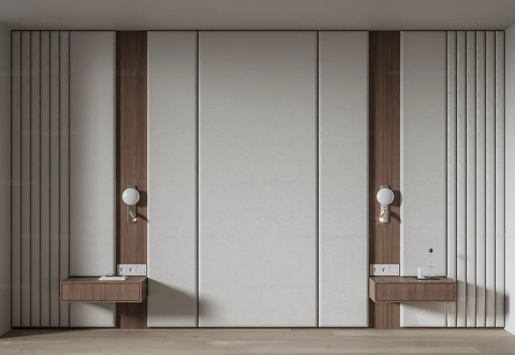 Headboard for Bed 3D Models – 3DSKY – 171 – VRAY Render