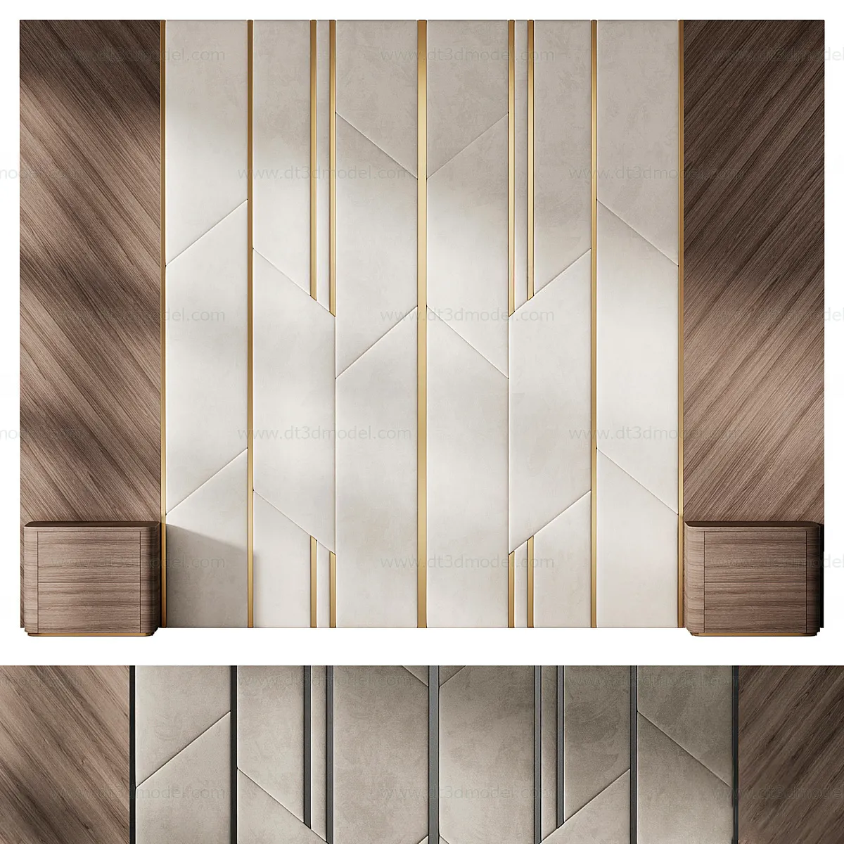 Headboard for Bed 3D Models – 3DSKY – 175 – CORONA Render