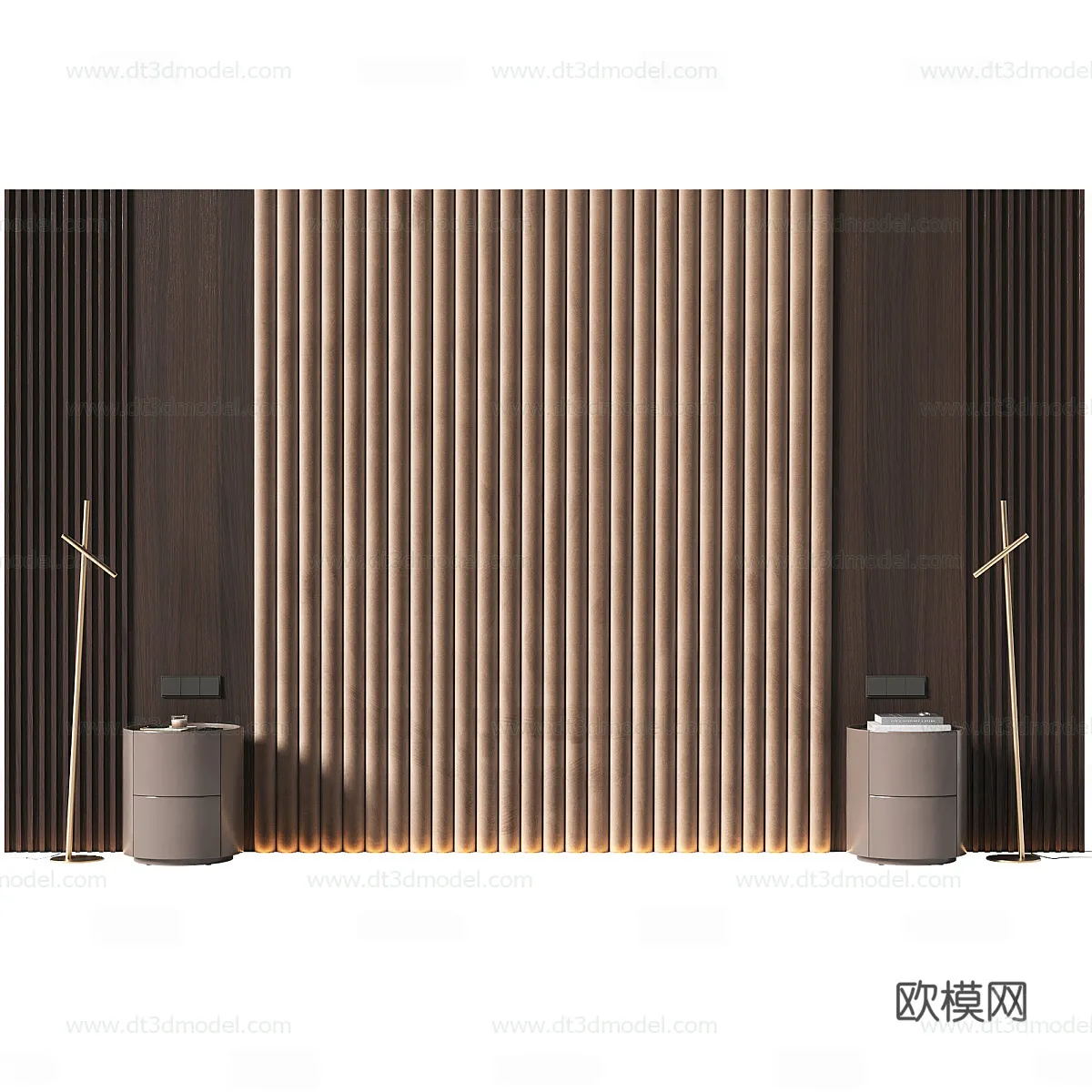 Headboard for Bed 3D Models – 3DSKY – 181 – VRAY Render