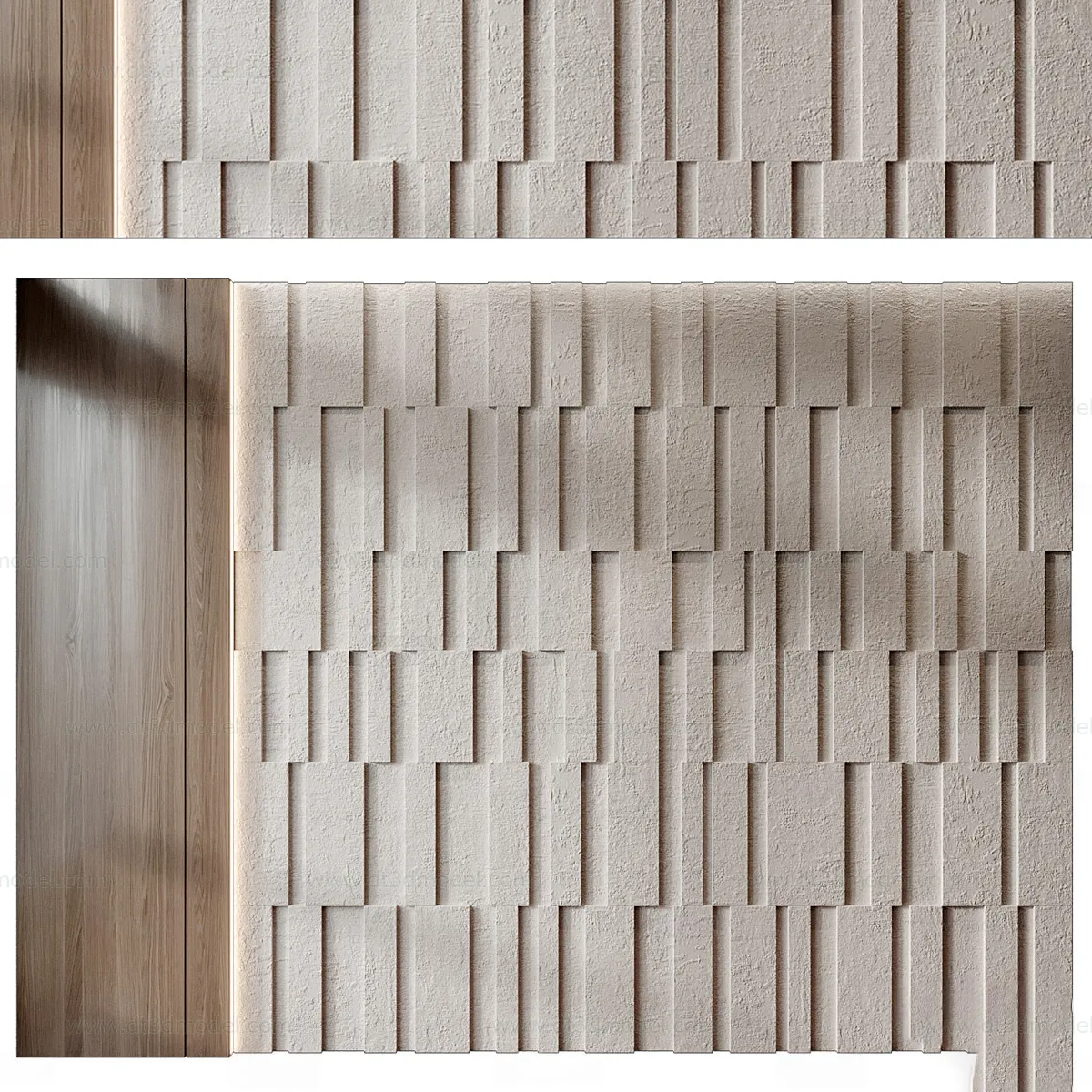 Headboard for Bed 3D Models – 3DSKY – 195 – VRAY Render