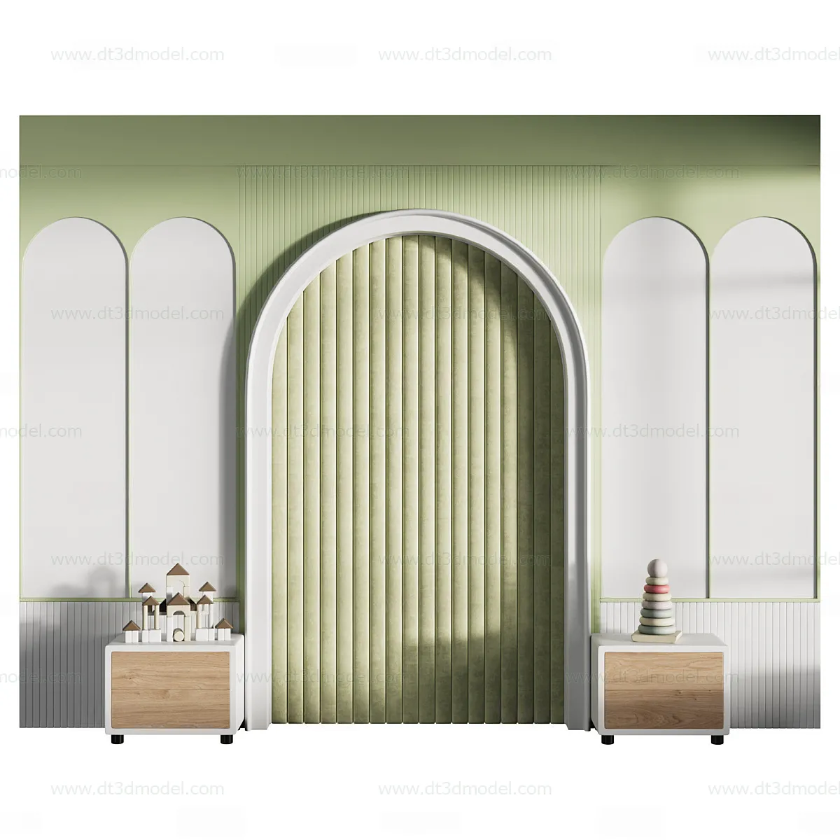 Headboard for Bed 3D Models – 3DSKY – 199 – CORONA Render