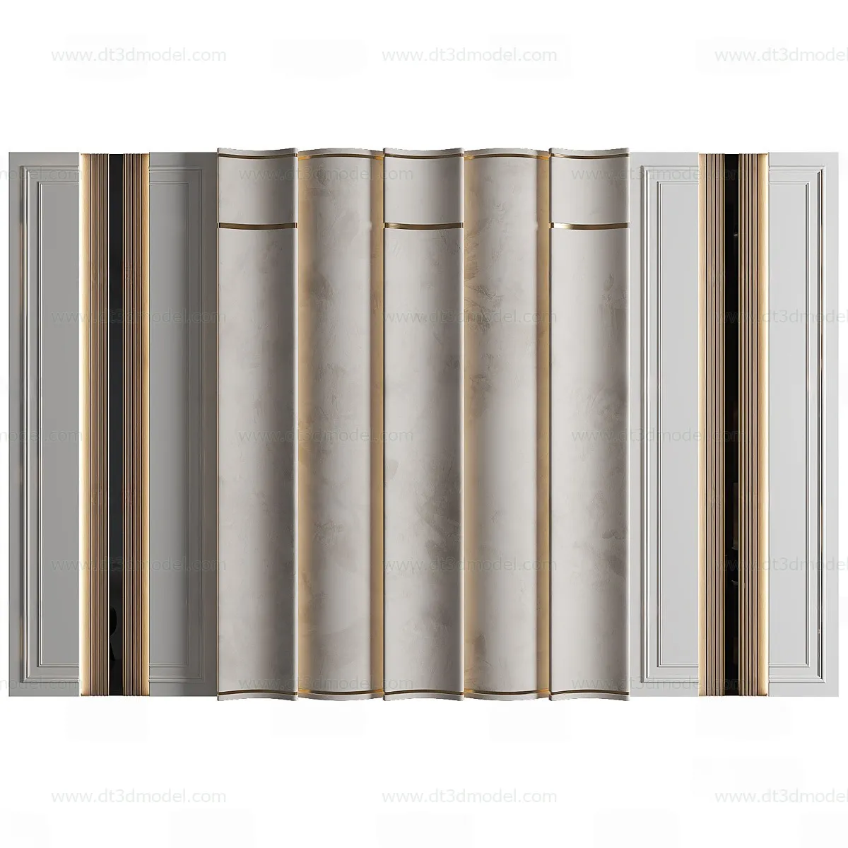 Headboard for Bed 3D Models – 3DSKY – 201 – VRAY Render