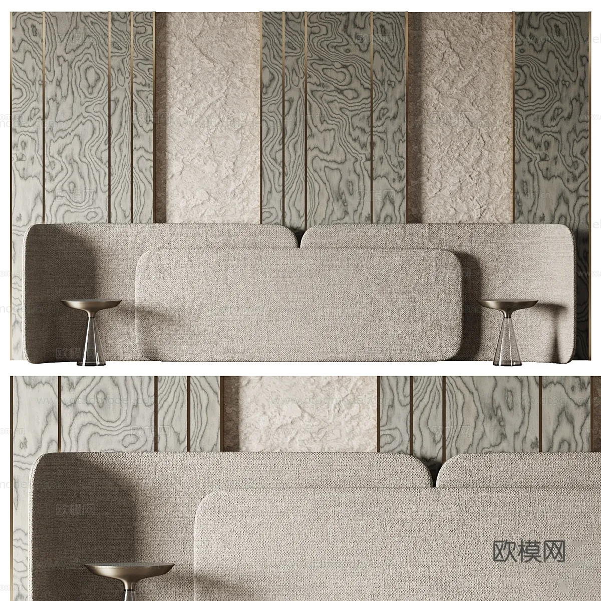 Headboard for Bed 3D Models – 3DSKY – 204 – VRAY Render