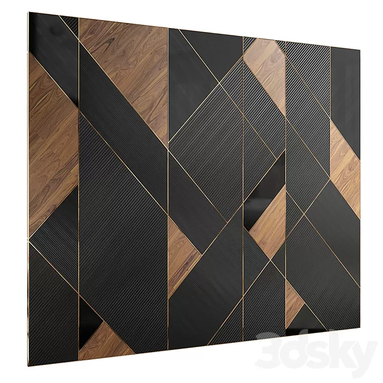 Headboard for interior №47 3D Model Headboard for interior №47 3D Model