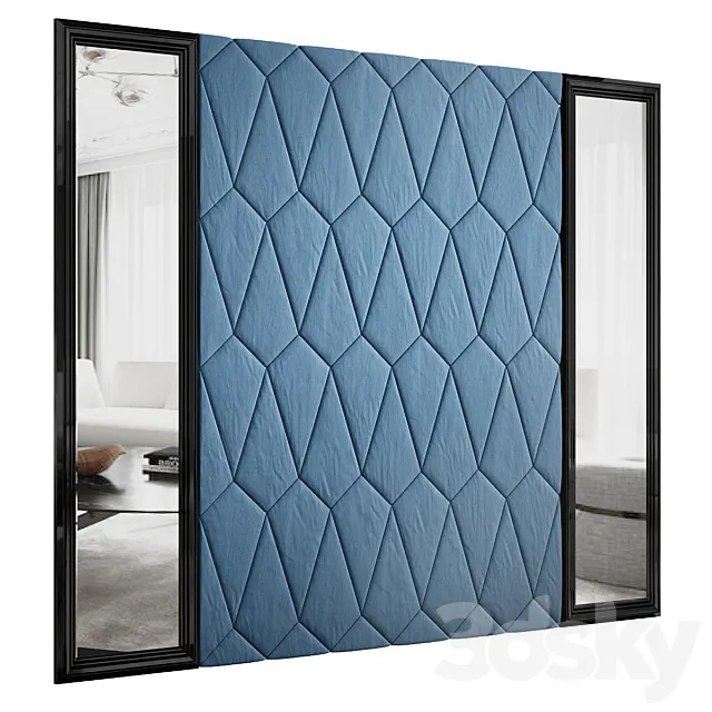 Headboard for interior №4 3D Model Headboard for interior №4 3D Model