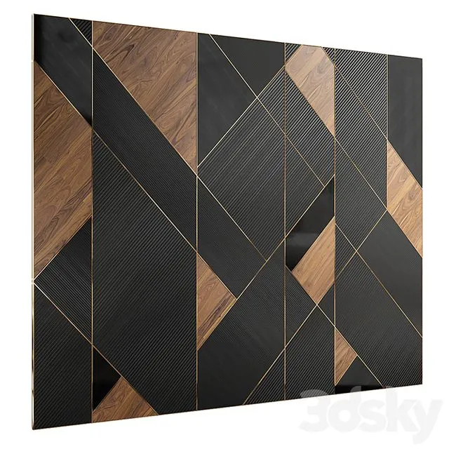 Headboard for interior №47 3D Model Headboard for interior №47 3D Model