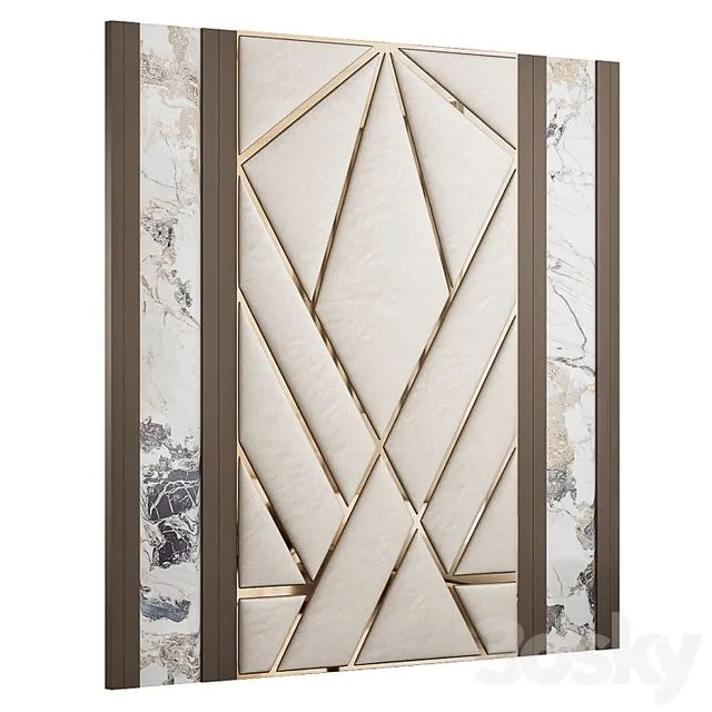 Headboard for interior №64 3D Model Headboard for interior №64 3D Model