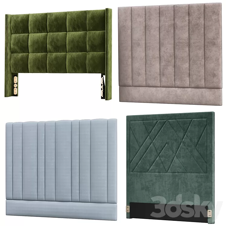 Headboard models collection №3 3D Model Headboard models collection №3 3D Model