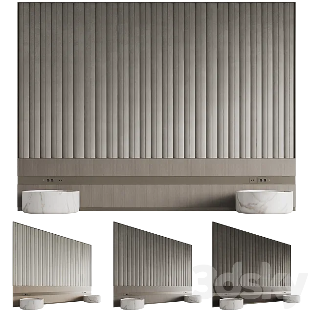 Headboard Modern for the bedroom 3D Model Headboard Modern for the bedroom 3D Model