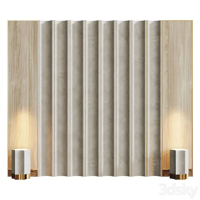 Headboard set3 3D Model Headboard set3 3D Model