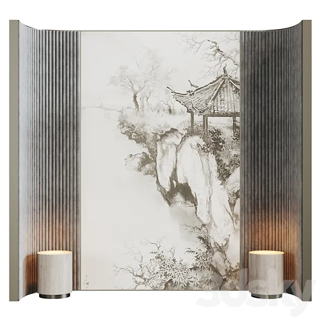 headboard set4 3D Model headboard set4 3D Model