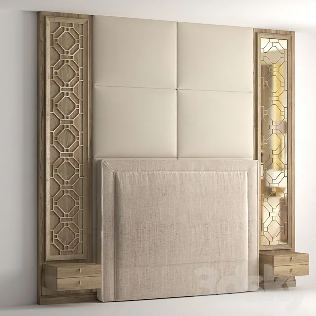 Headboard. Wall panel_4 3DModel