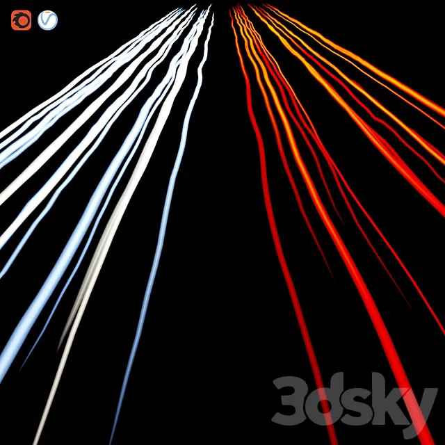 Headlight tracks 3DModel Headlight tracks 3DModel