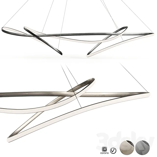 Heals Ribbon LED Pendant Lamp XL 3DModel