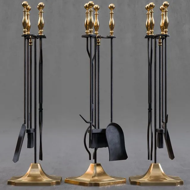 Hearth tool set 3D Model