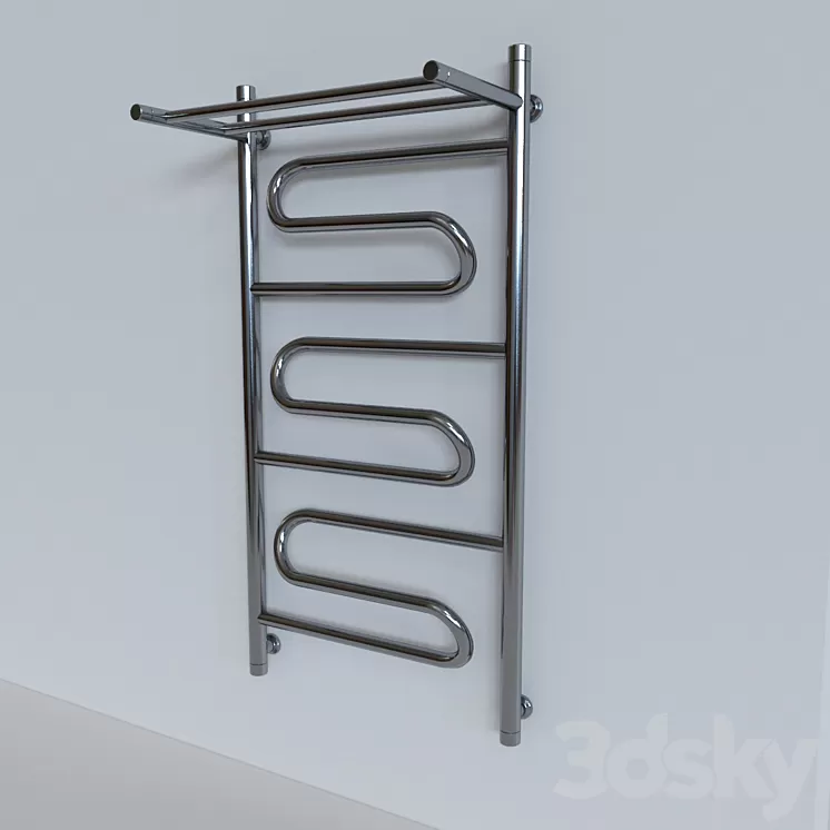 Heated towel rack Dvin FW11 3D Model Heated towel rack Dvin FW11 3D Model